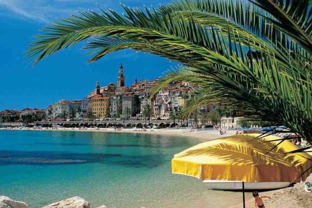 Monaco # Menton - 4 Persons - Hypercenter - Private Parking - Full Renovated - Clim - Fast Wifi - Beach And Sun Exterior foto